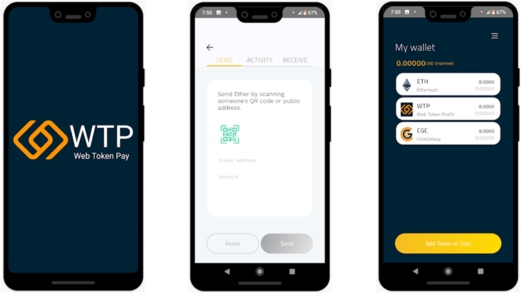 Приложение WTP Web Token Pay